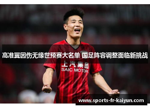 高准翼因伤无缘世预赛大名单 国足阵容调整面临新挑战 高准翼因伤无缘世预赛大名单 国足阵容调整面临新挑战